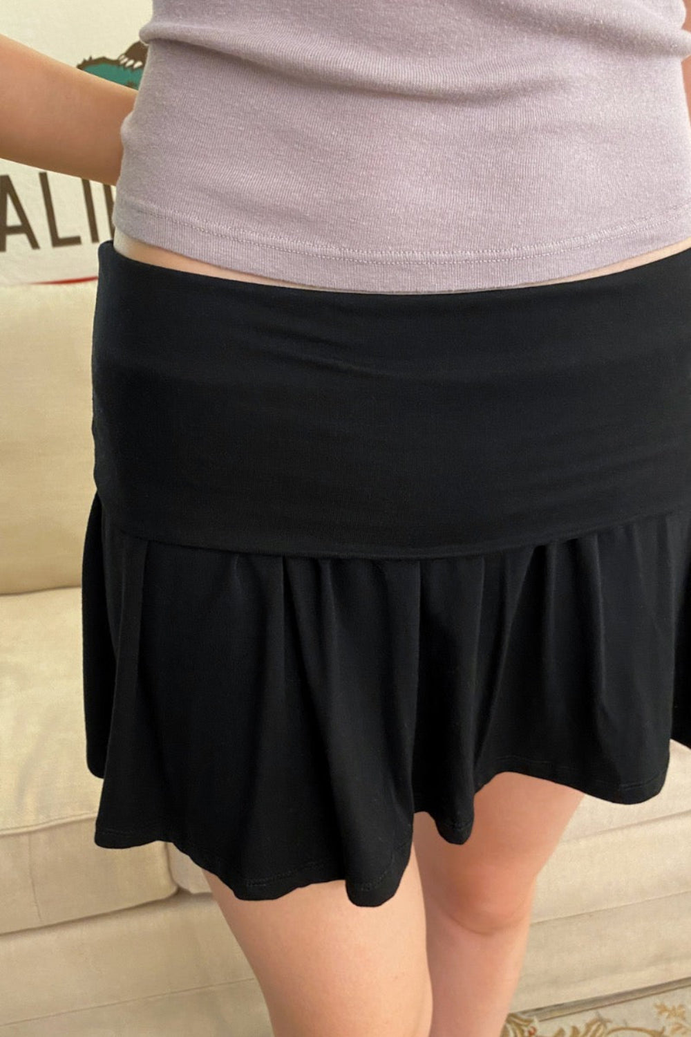 Starla Mini Skirt | Dark Black / S