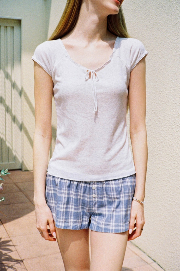 Noa Top | Light Heather Grey / XS/S