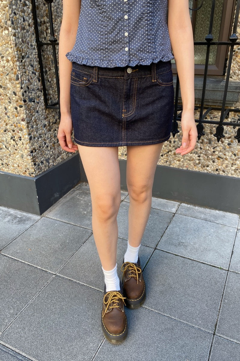 Malia Mini Skirt | Dark Denim / S