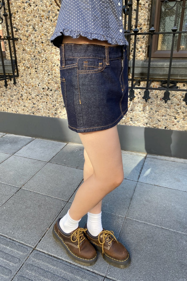 Malia Mini Skirt | Dark Denim / S