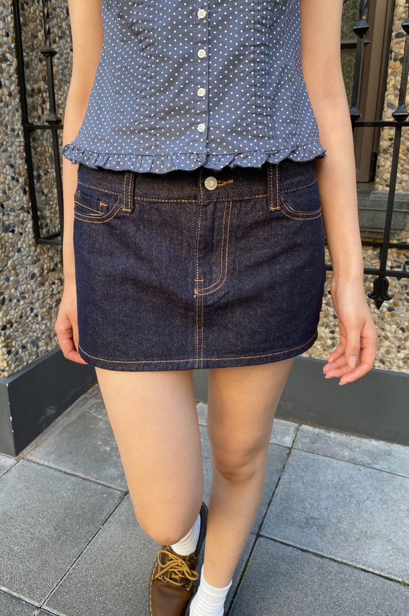 Malia Mini Skirt | Dark Denim / S
