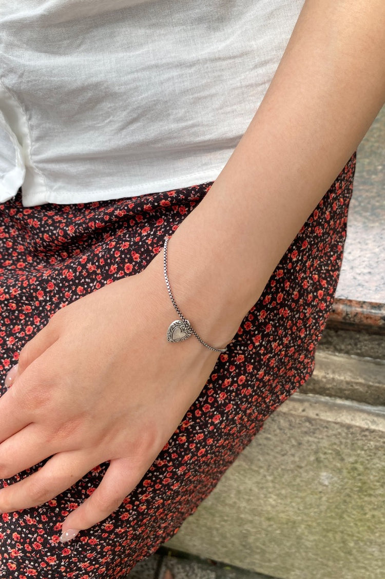 Heart Bracelet | Silver