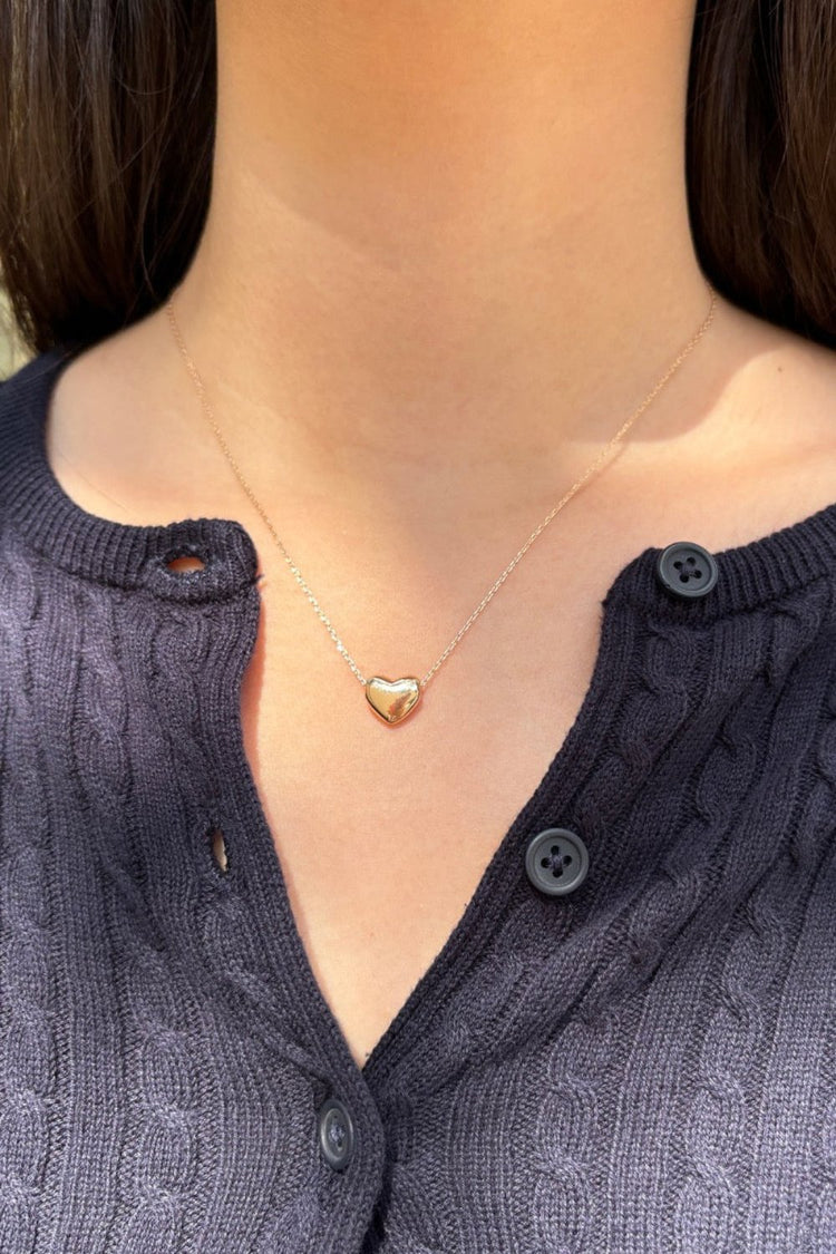 Heart Necklace | Gold