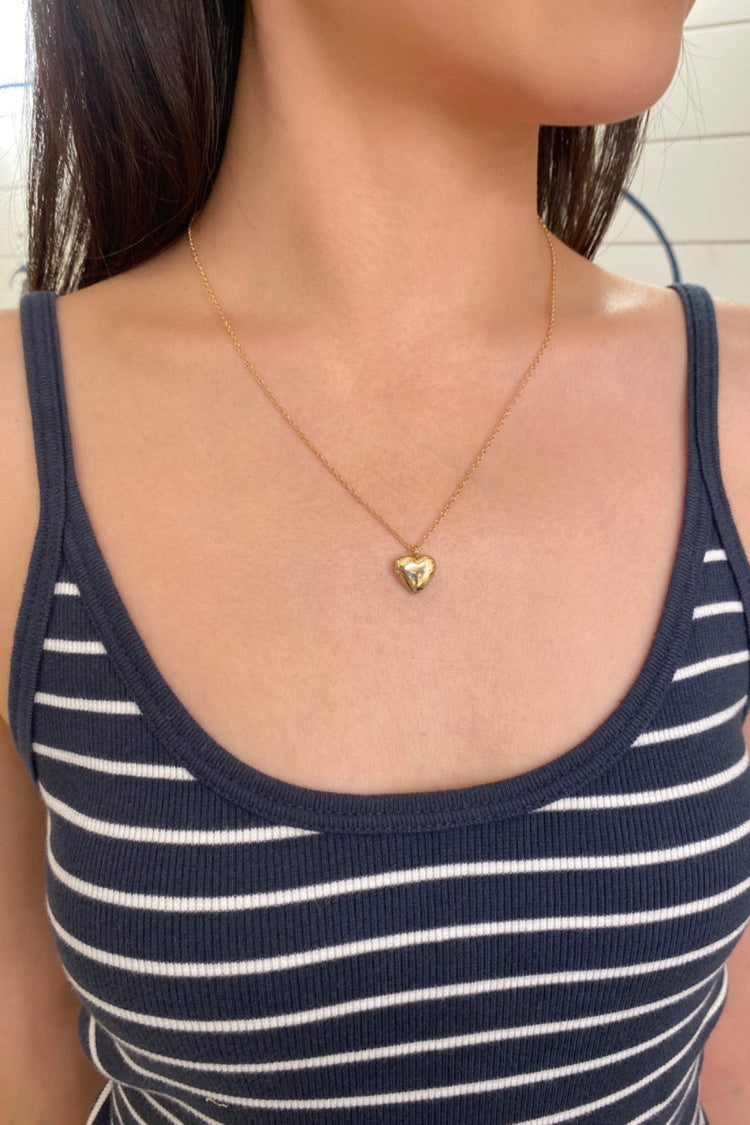 Heart Necklace | Gold