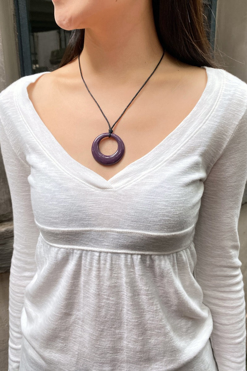 Rope Necklace | Purple