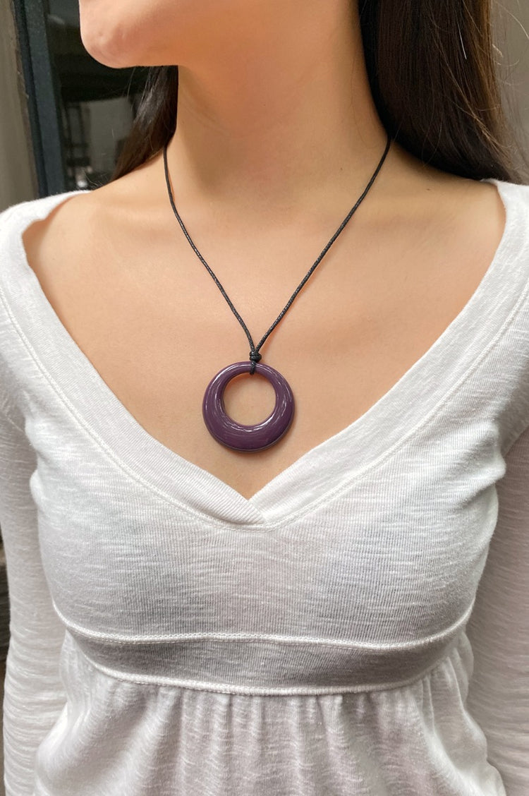Rope Necklace | Purple