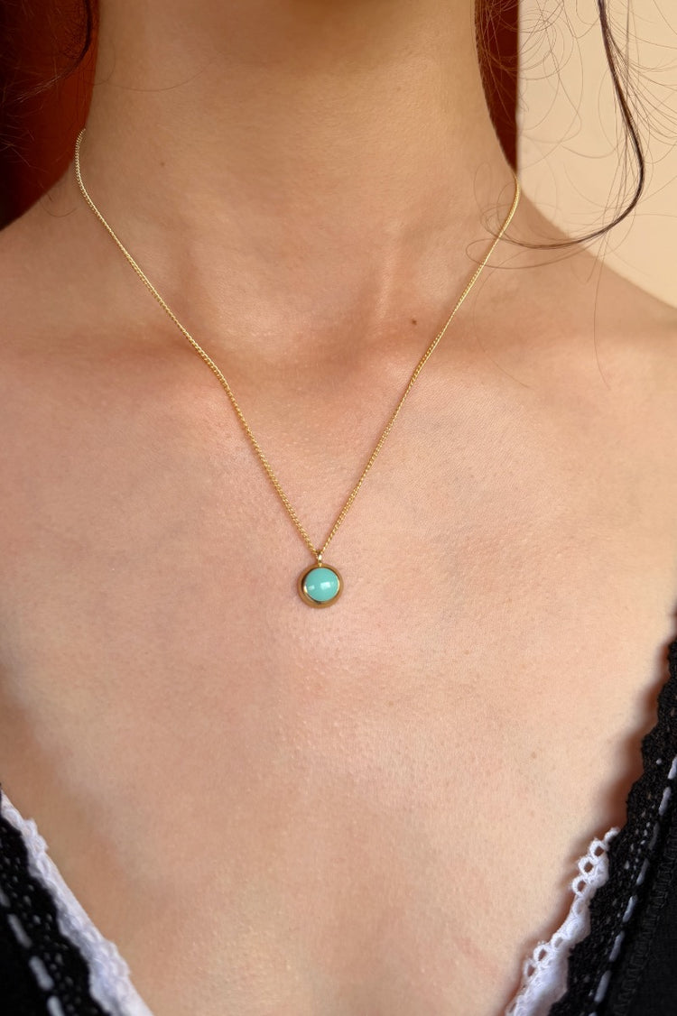 Jade Necklace | Gold