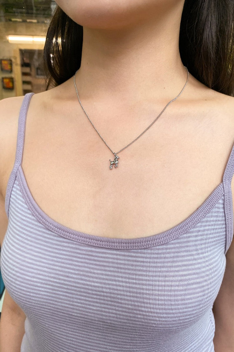 Puppy Necklace | Silver