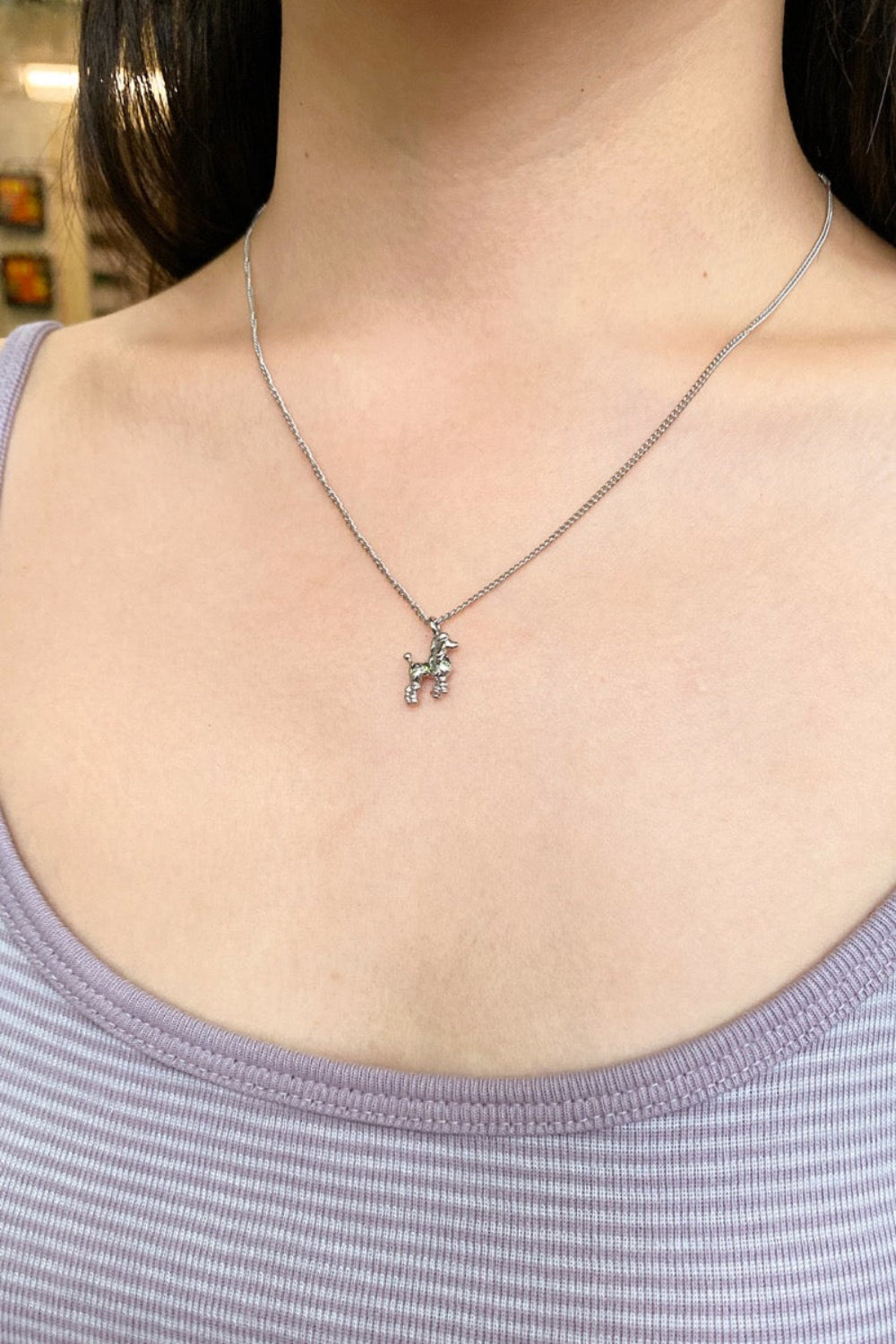 Puppy Necklace | Silver