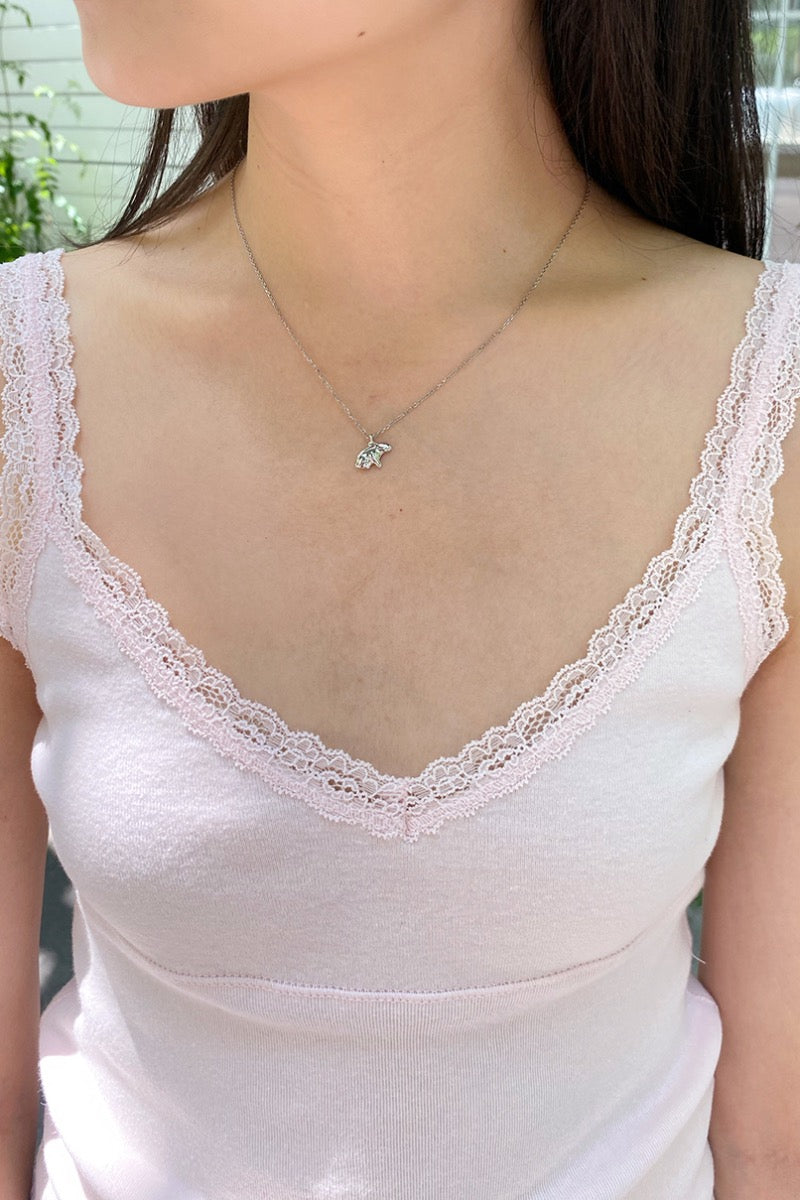Bunny Necklace | Silver