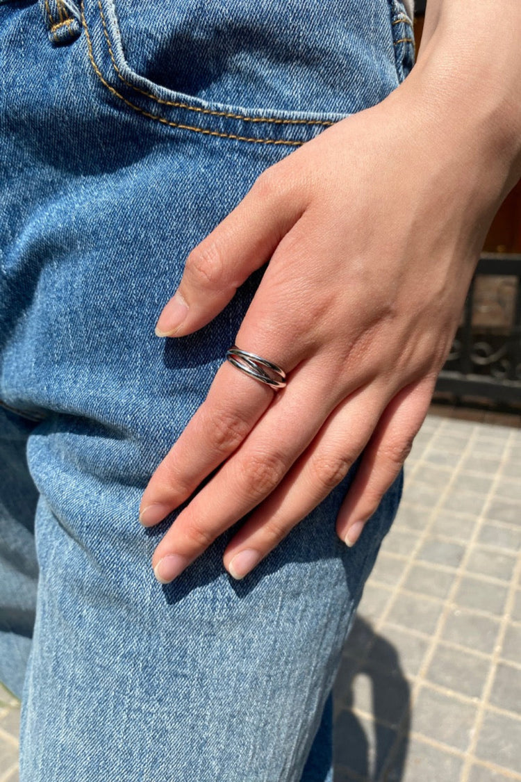 Interlocking Ring | Silver