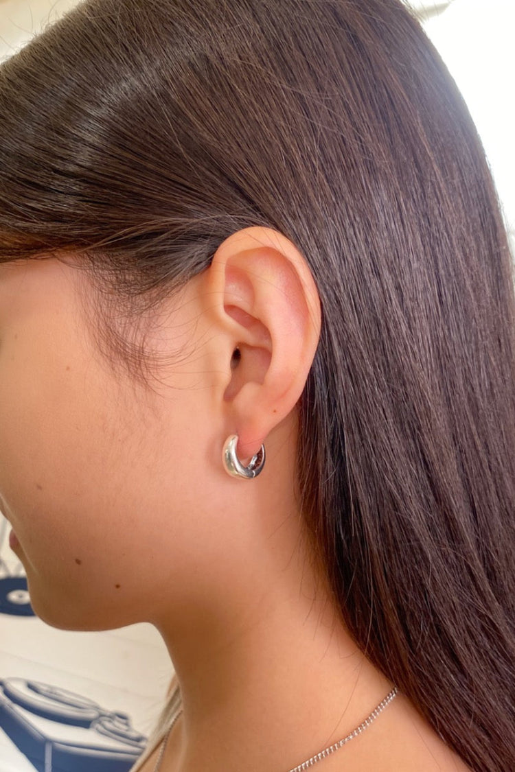 Sterling Silver Hoop Earrings  | Silver