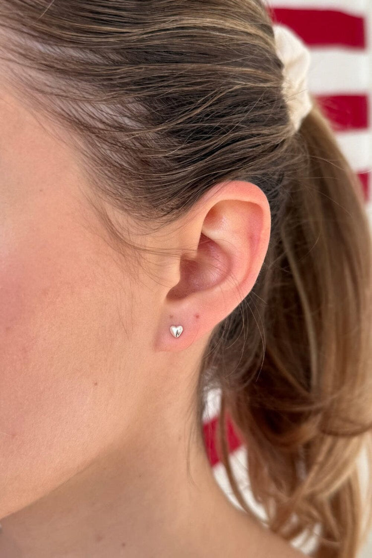Heart Earrings | Silver