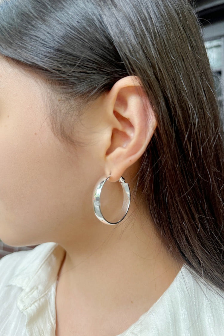 Hoop Earrings | Silver
