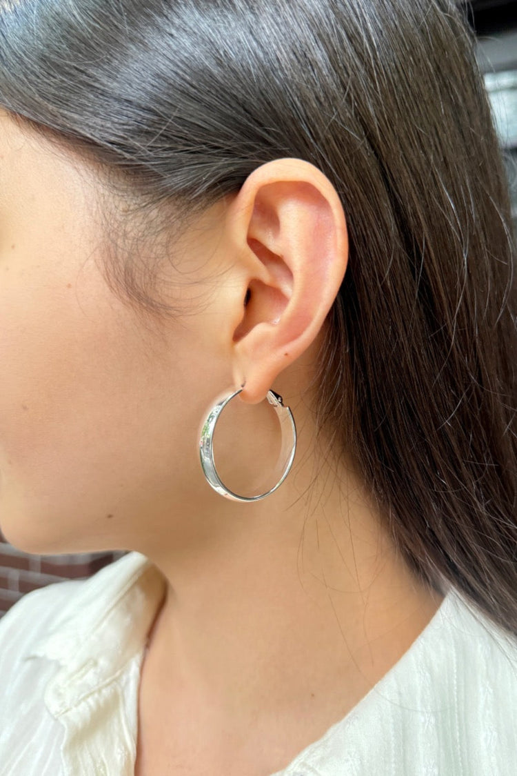 Hoop Earrings | Silver