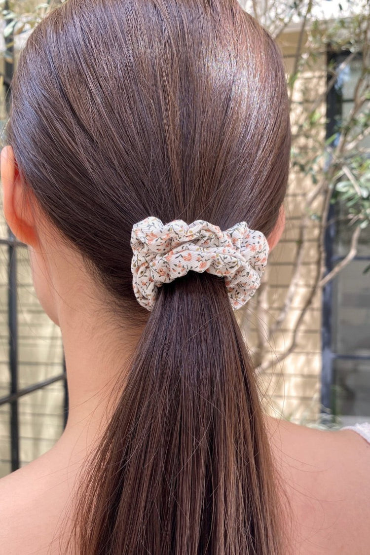 Floral Scrunchie | Yellow Floral