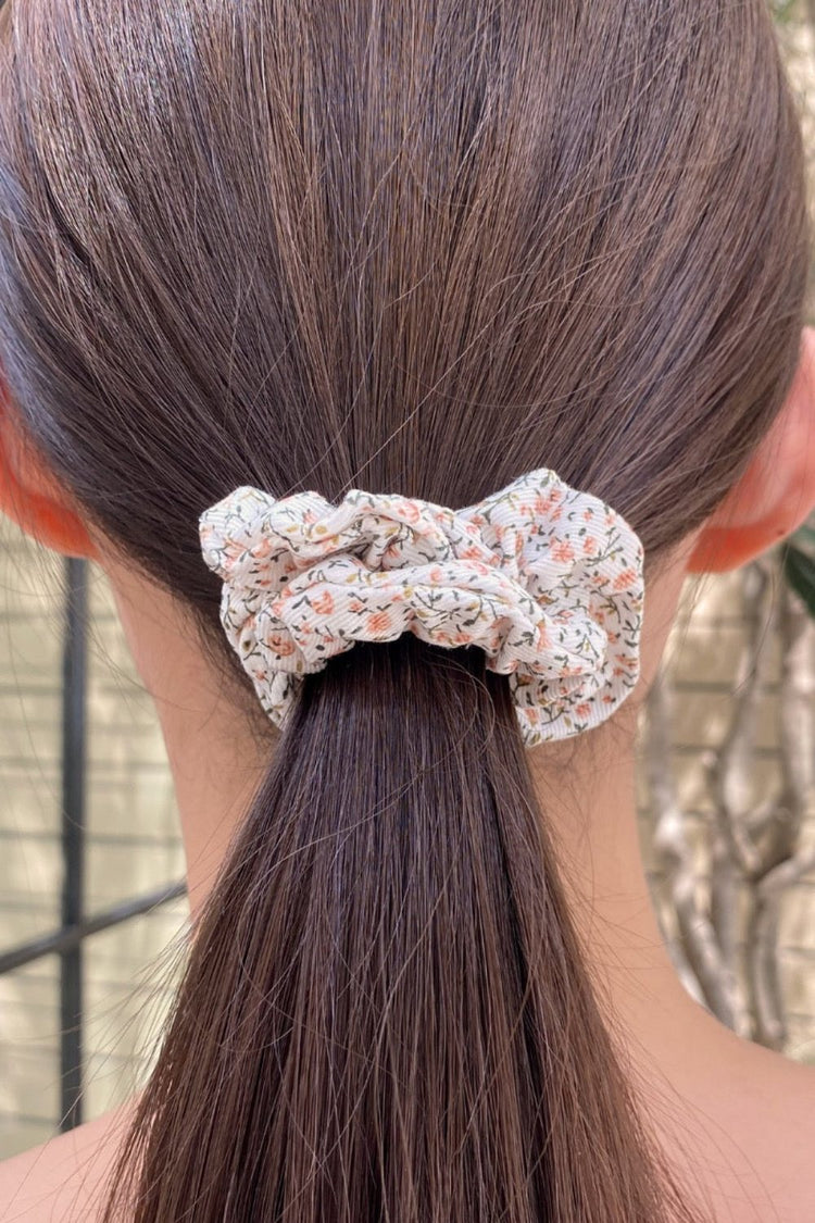 Floral Scrunchie | Yellow Floral