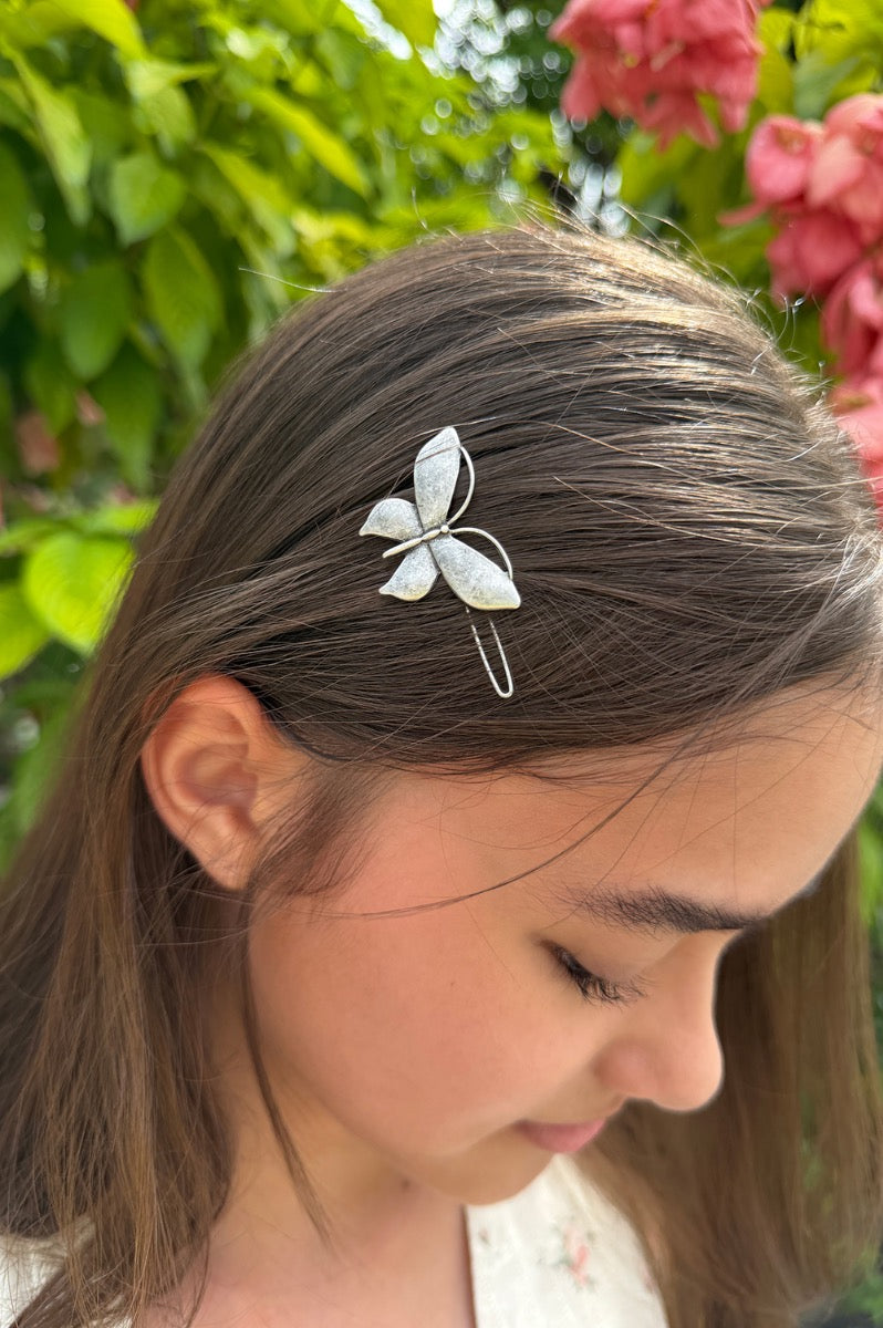 Butterfly Hair Clip | Silver