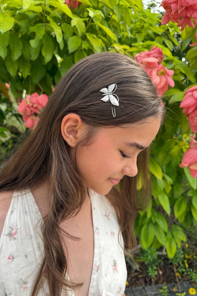 Butterfly Hair Clip | Silver