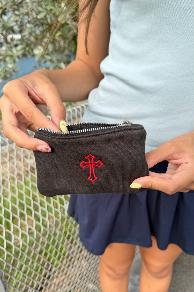 Cross Coin Purse | Black