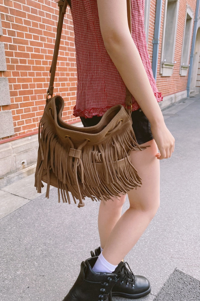 Leather Shoulder Bag | Brown