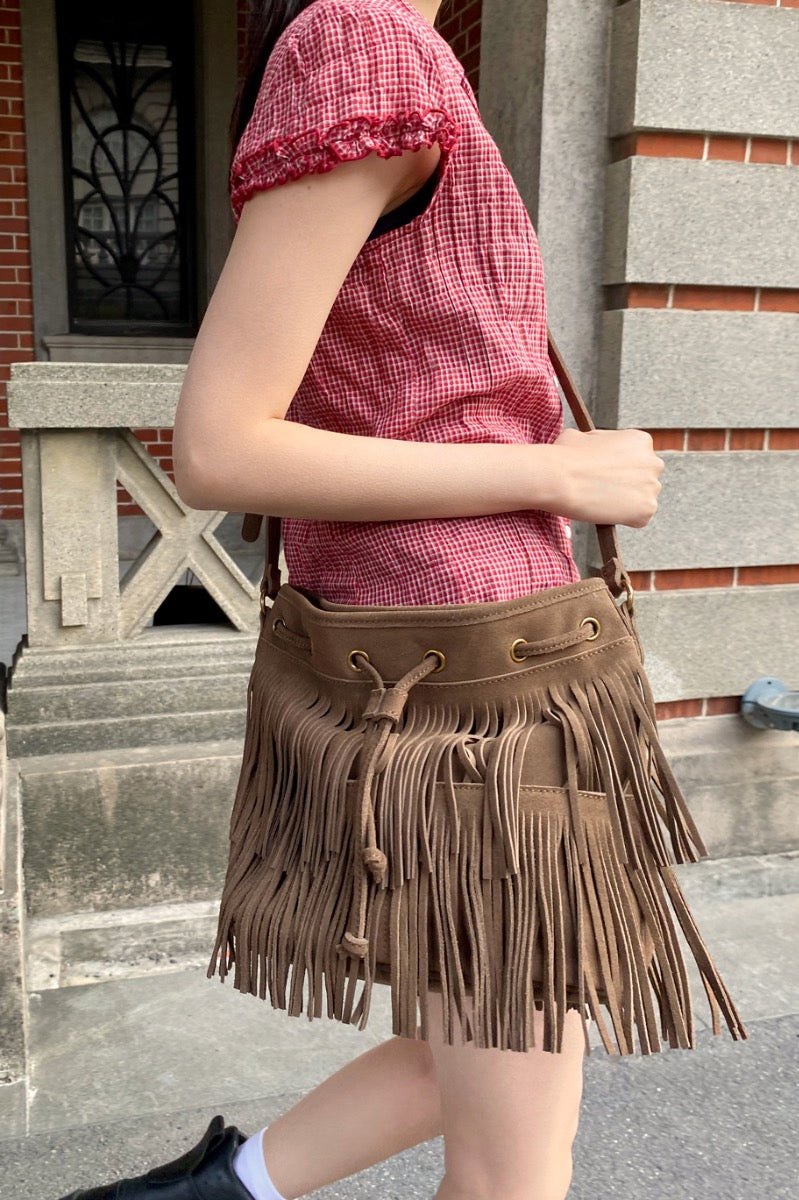 Leather Shoulder Bag | Brown