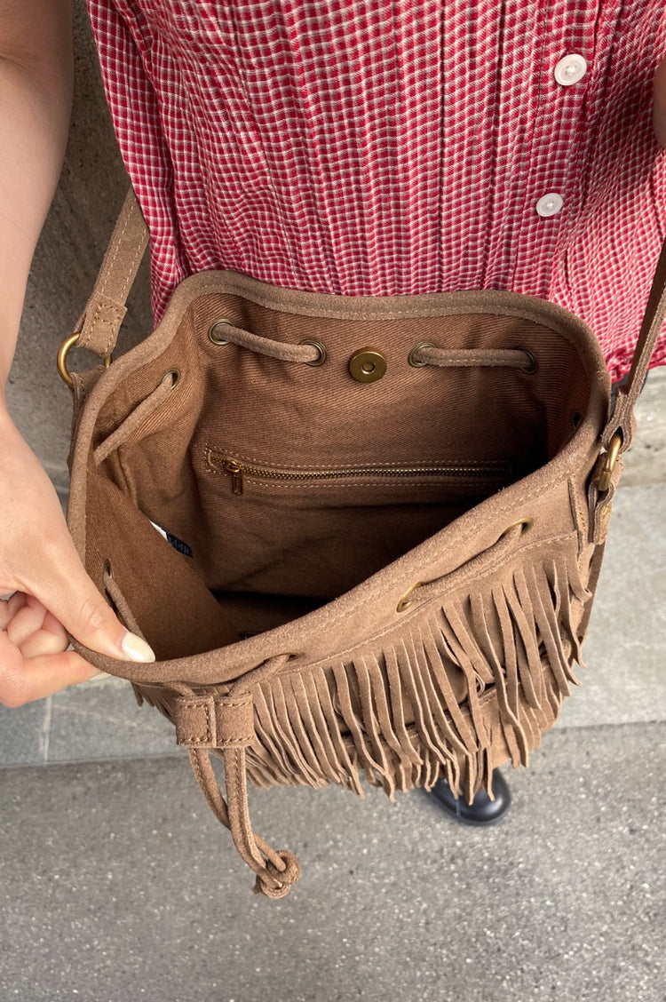 Leather Shoulder Bag | Brown