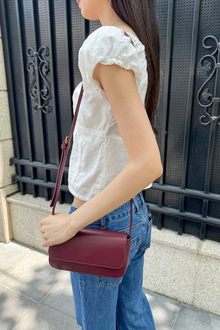 Mini Shoulder Bag | Burgundy