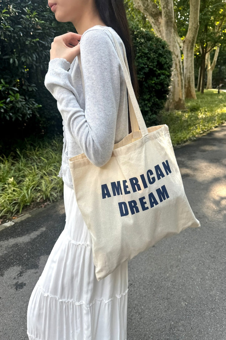 American Dream Tote Bag | Cream