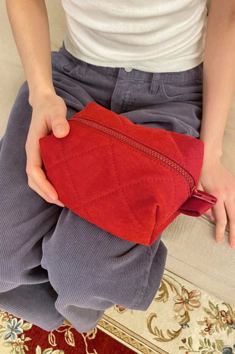 Mini Makeup Bag | Red