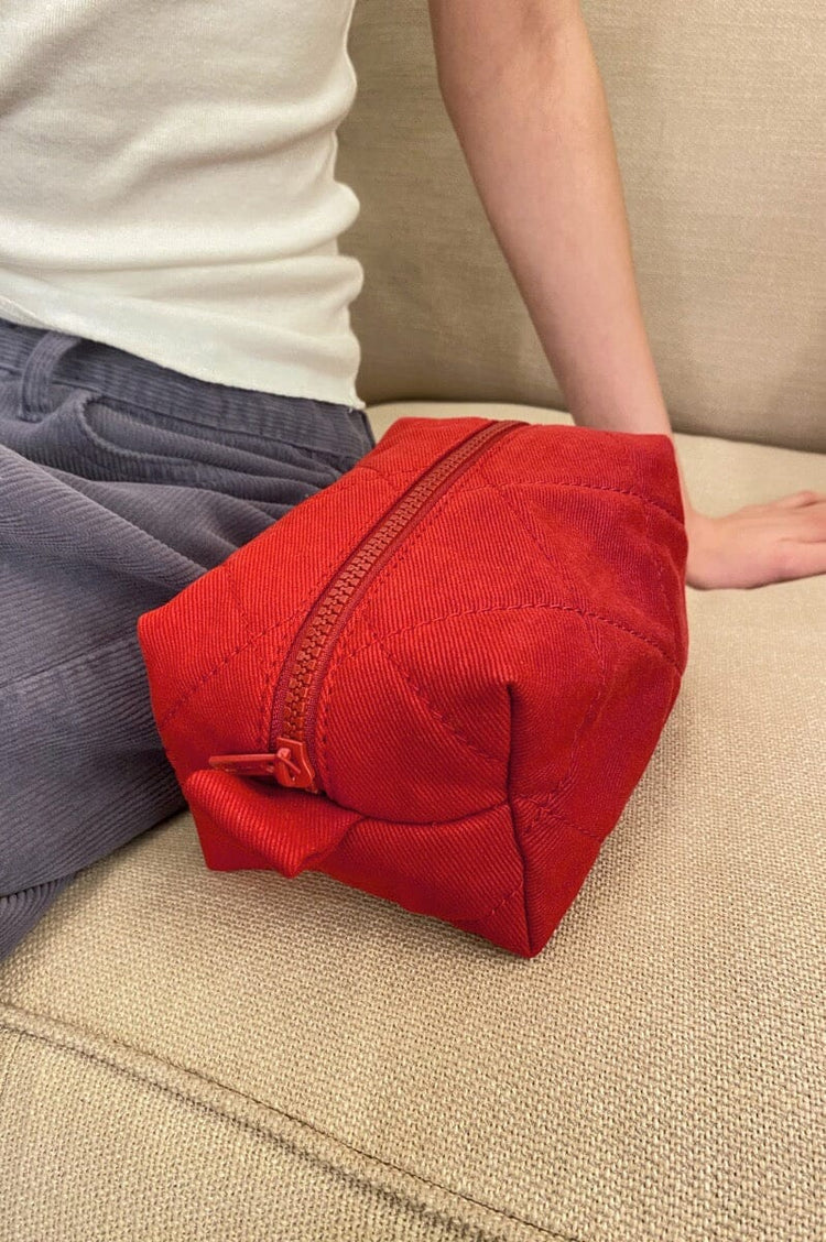 Mini Makeup Bag | Red