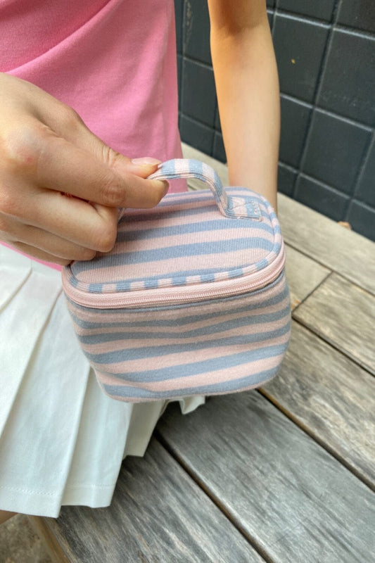 Light Blue Pastel Pink Stripes