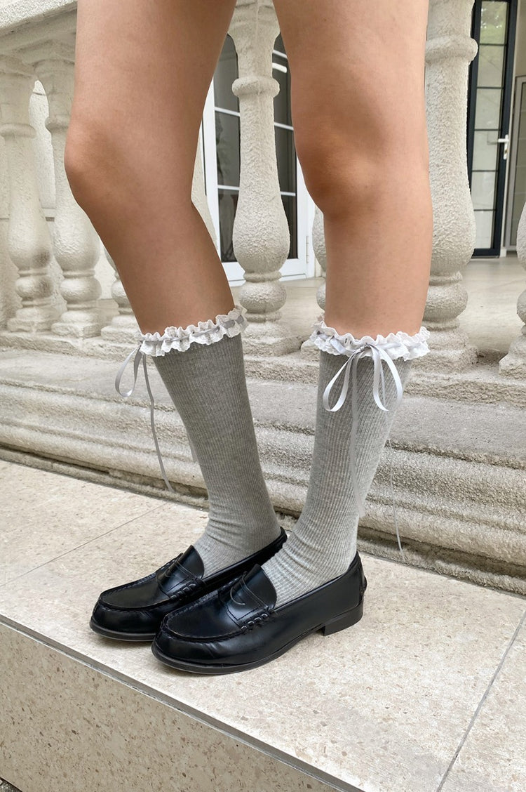 Lace Socks | Grey