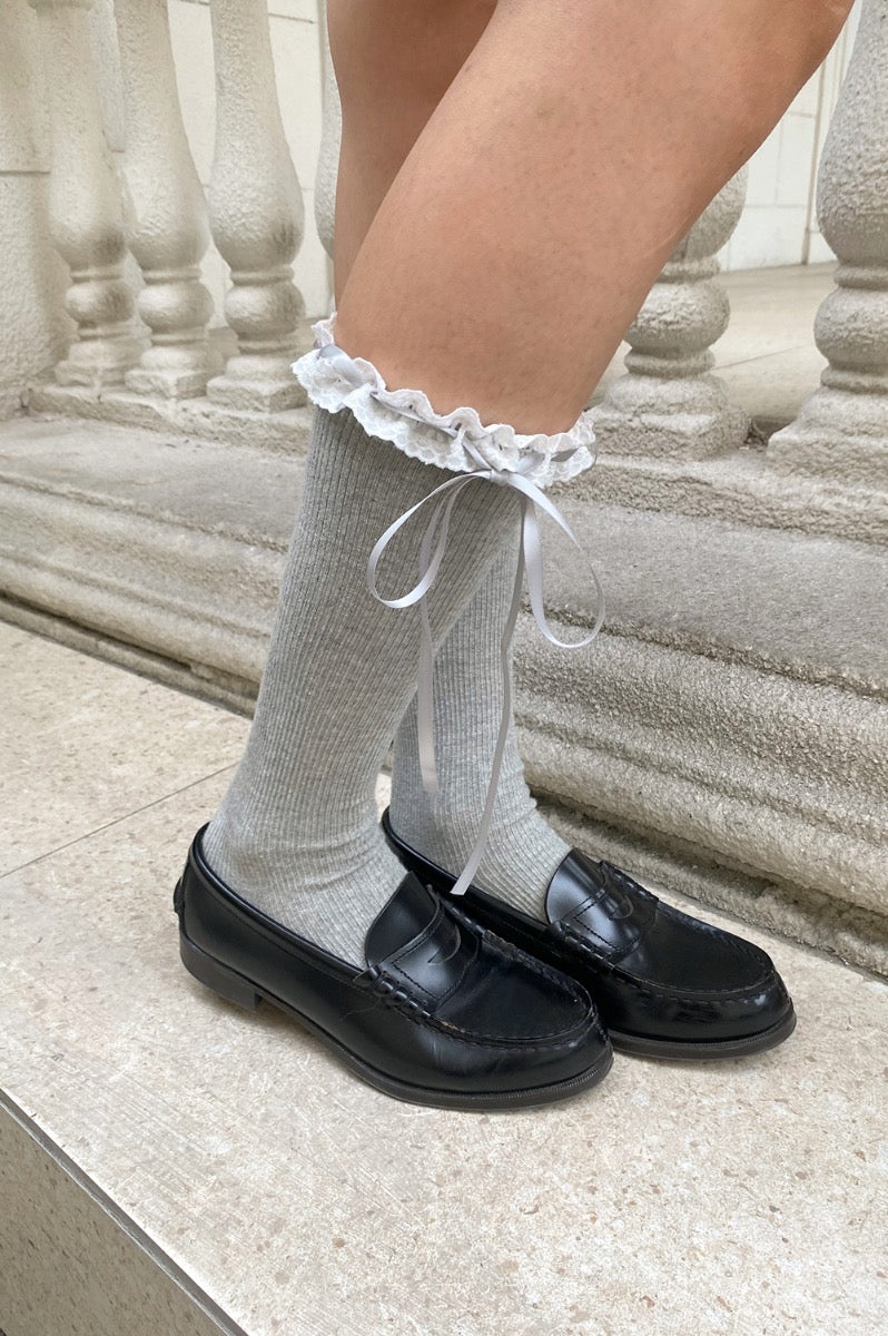 Lace Socks | Grey