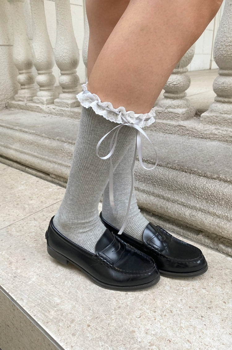 Lace Socks | Grey