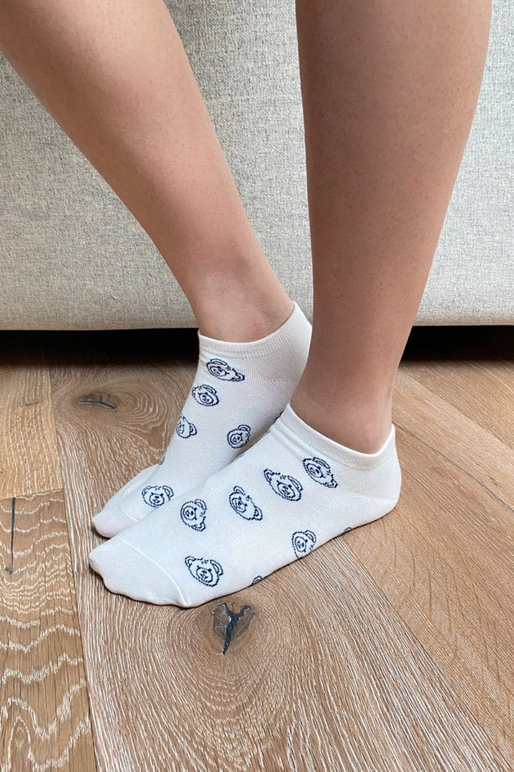 Teddy Socks | White