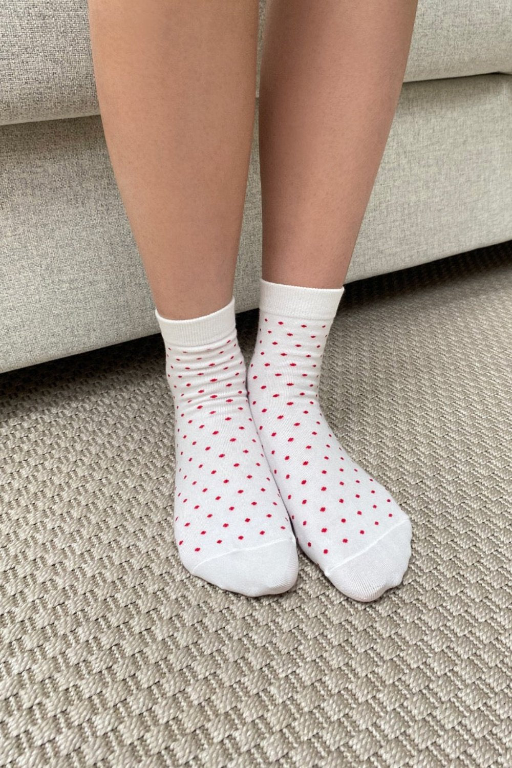 White Red Polka Dots