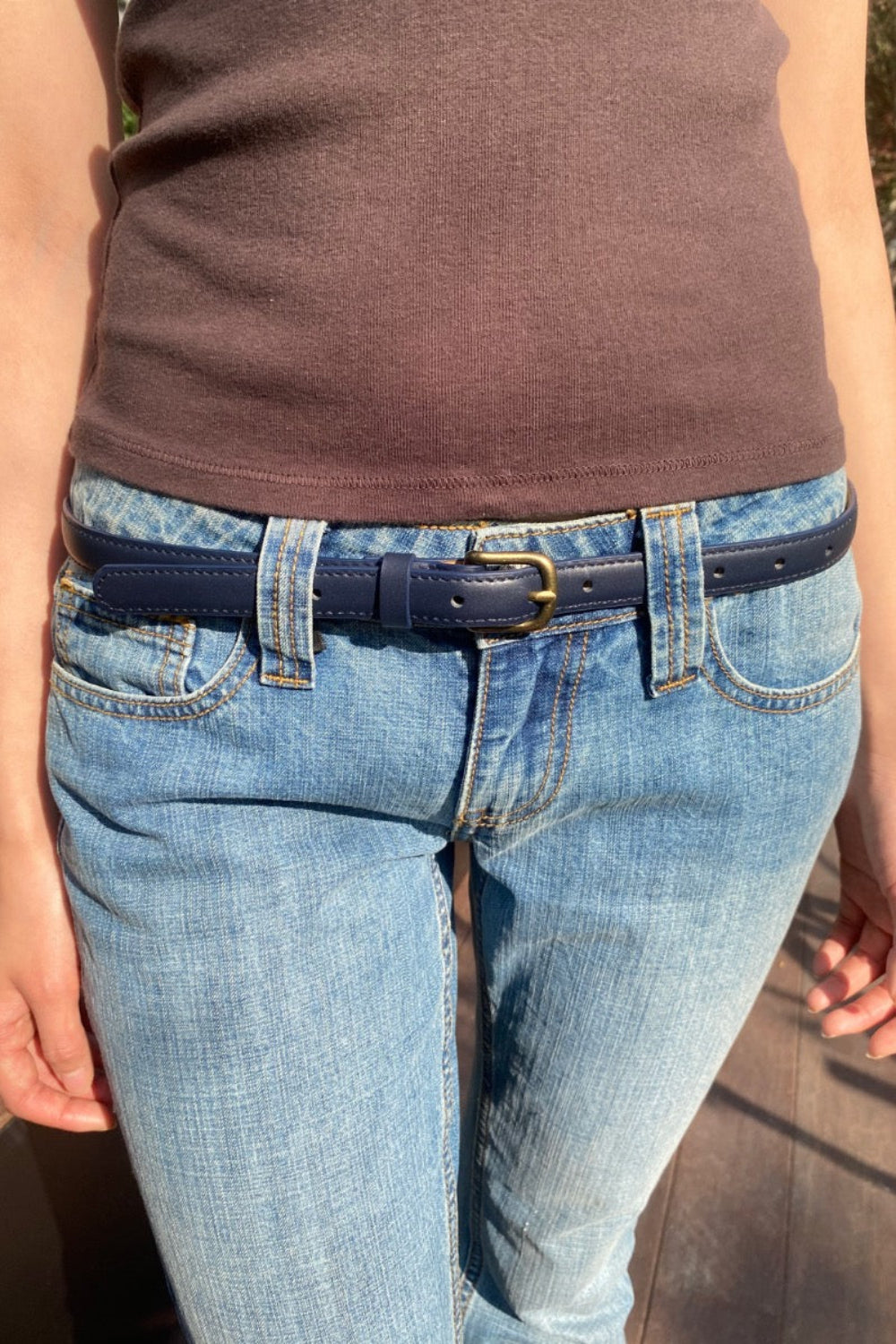 Thin Belt | Navy Blue