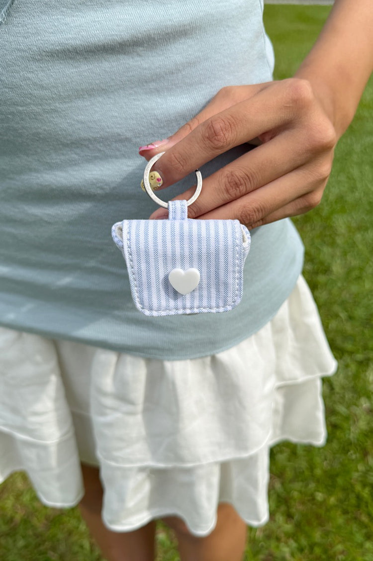 Striped Mini Bag Keychain | Striped Mini Bag Keychain
