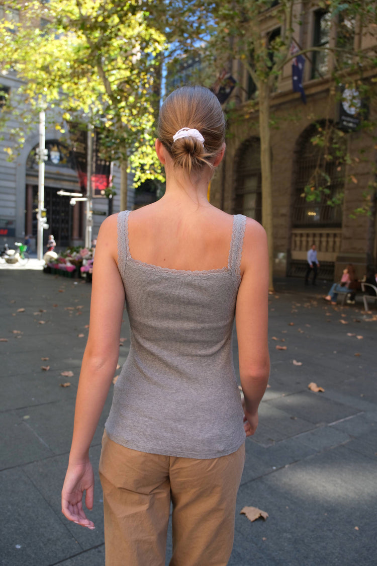 Amaya Tank | Heather Grey / XS/S