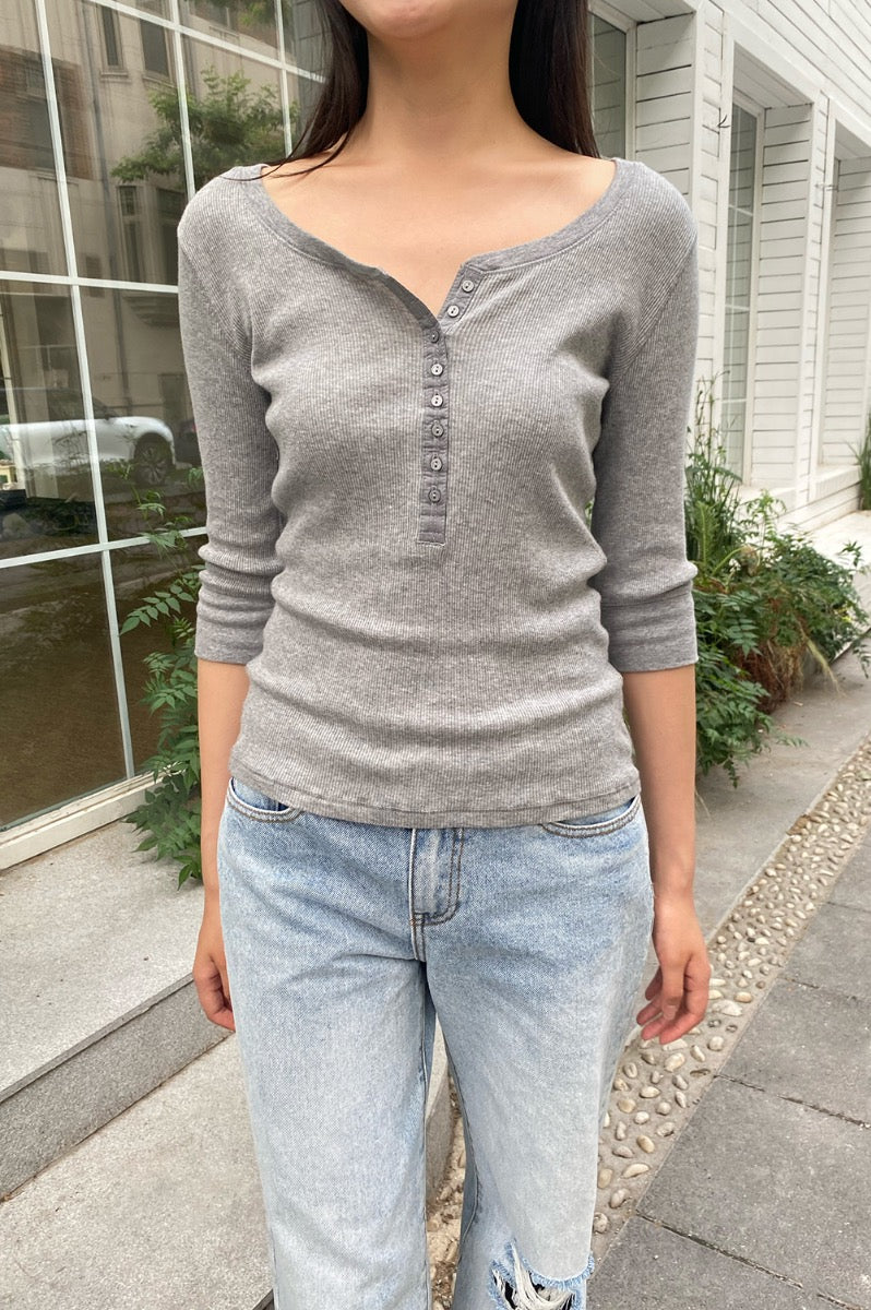 Zelly Top | Heather Grey