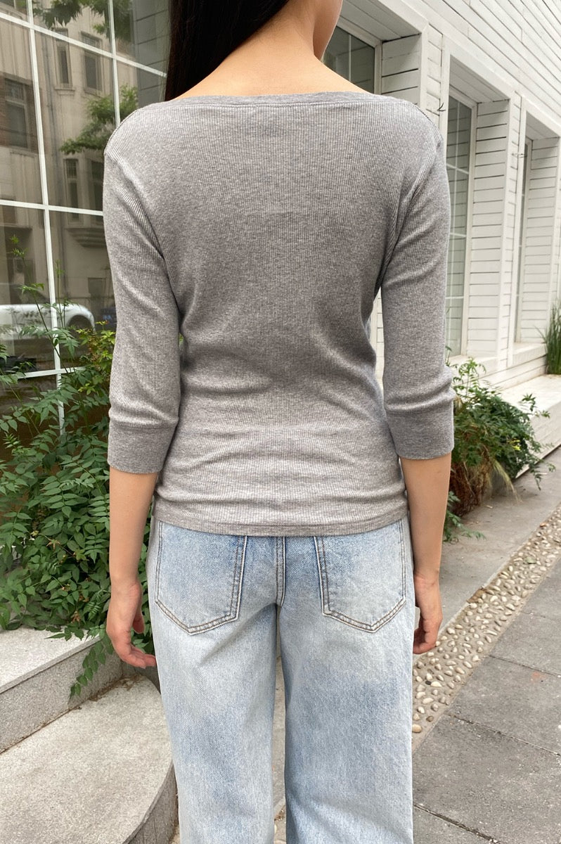 Zelly Top | Heather Grey