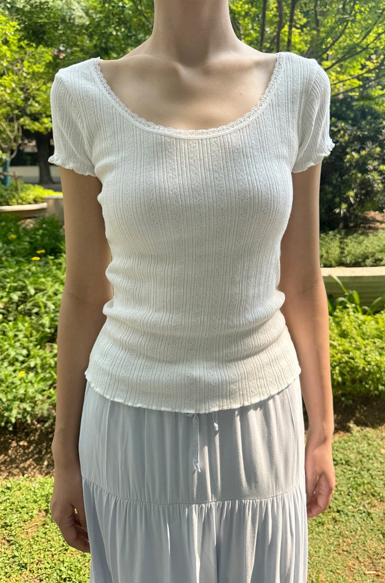 Zelly Lace Top | White / S