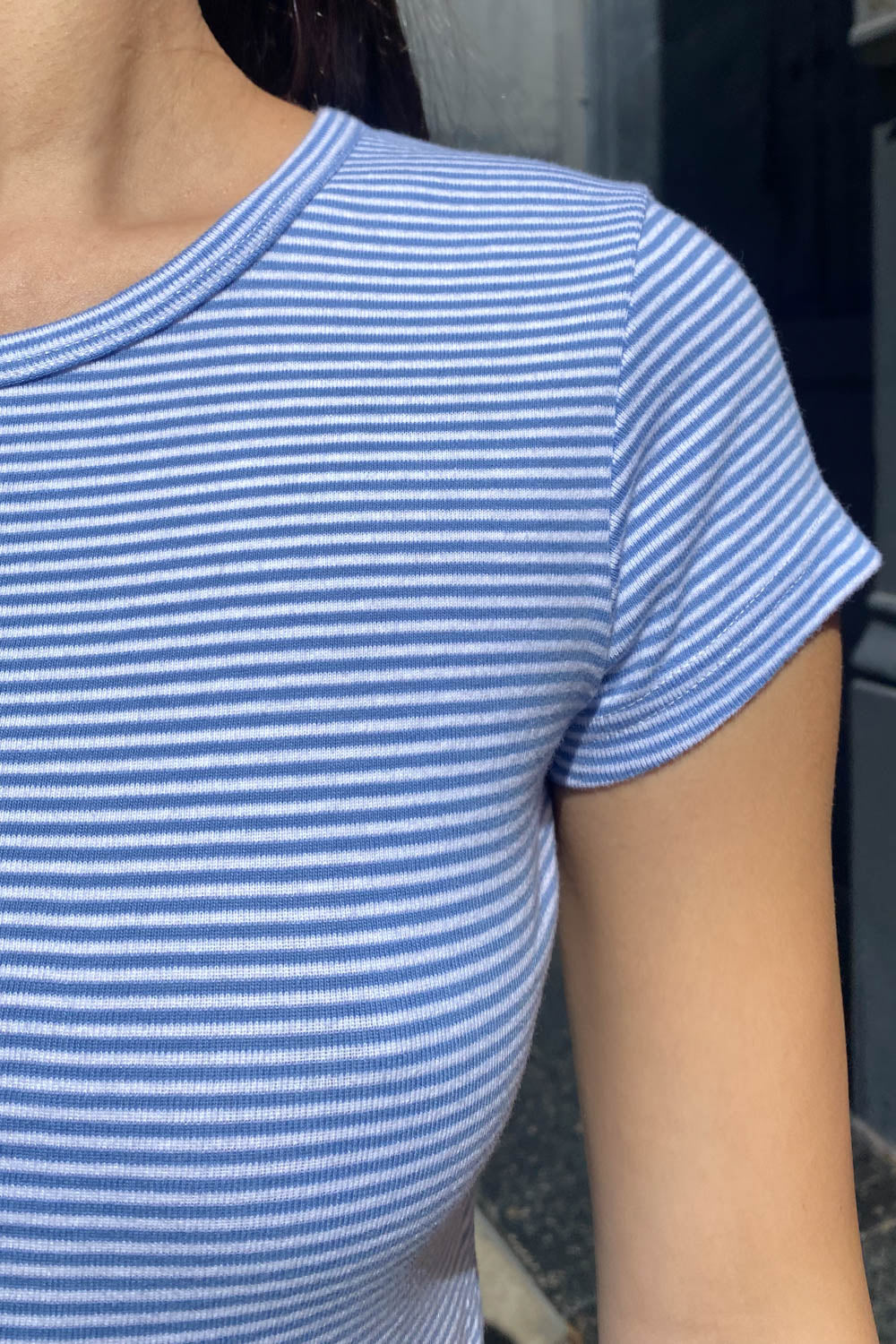 light blue and white stripes / XS/S