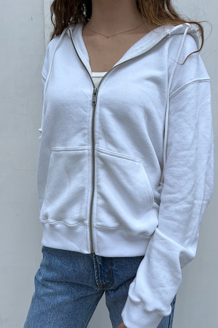 Brandy melville white christy hoodie Clearance