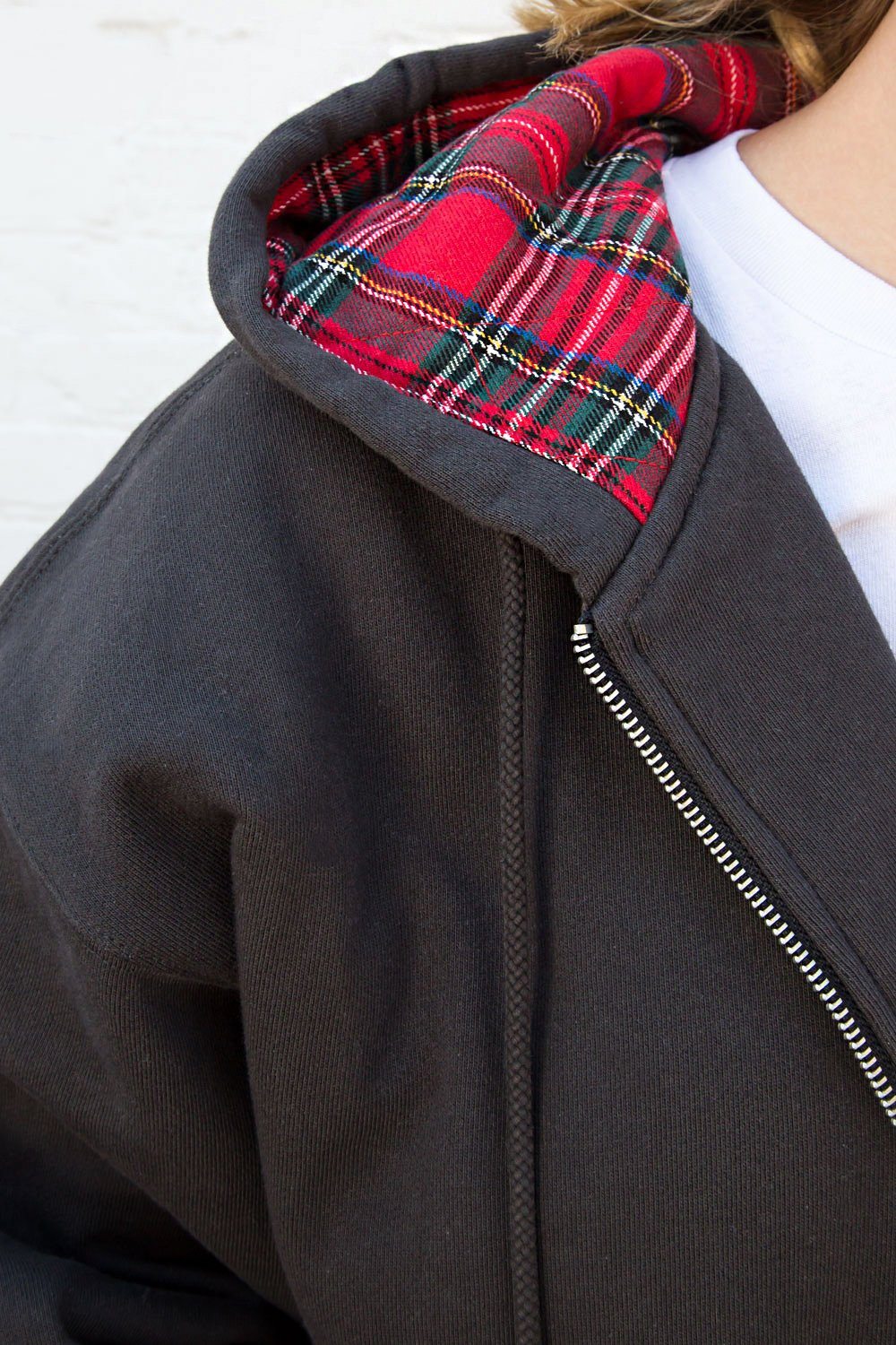 Black With Red Plaid / Oversized Fit