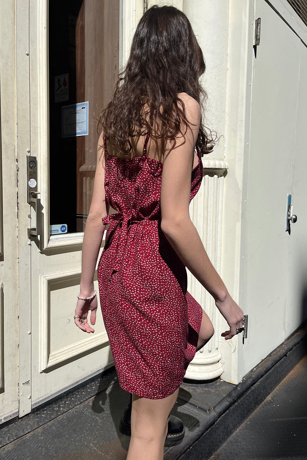 Pink Floral Dress Red Robbie Dress Brandy Melville Brandy Melville