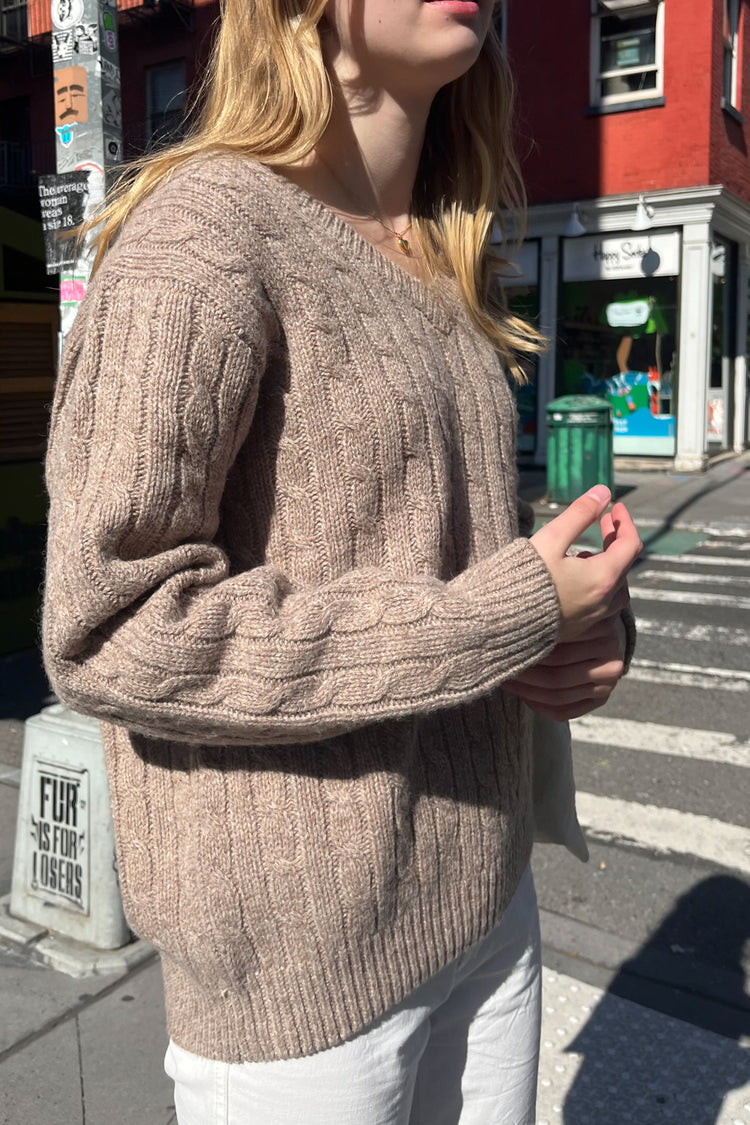 Nikki Wool Sweater | Brown