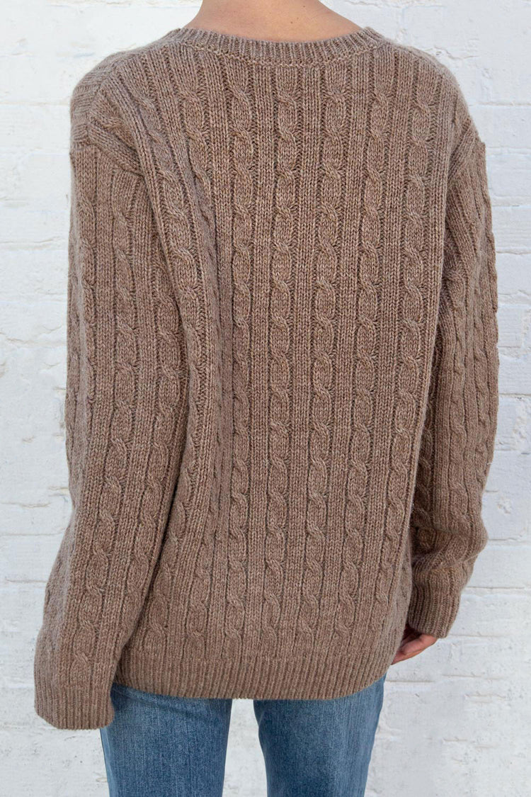 Nikki Wool Sweater | Brown