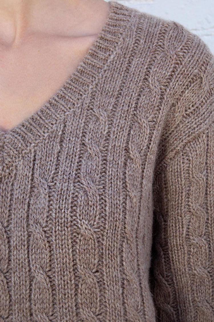 Nikki Wool Sweater | Brown